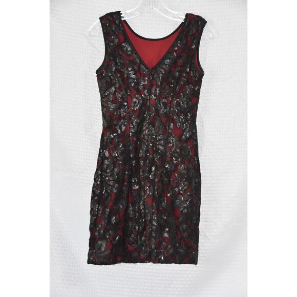 CACHE Cocktail Party Sequin Sheath Dress Size 0 - Picture 3 of 4